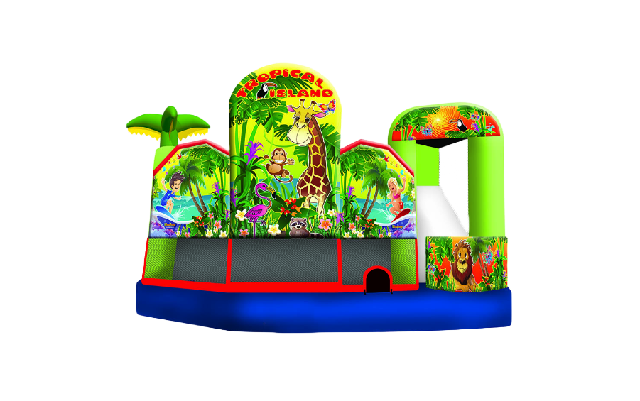 Tropical 5 in 1 inflatable game Backyard Parties